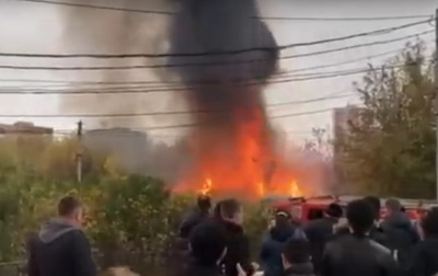 В Рязани на Московском шоссе произошёл пожар